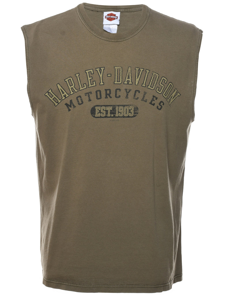 Harley Davidson Green Vest - XL