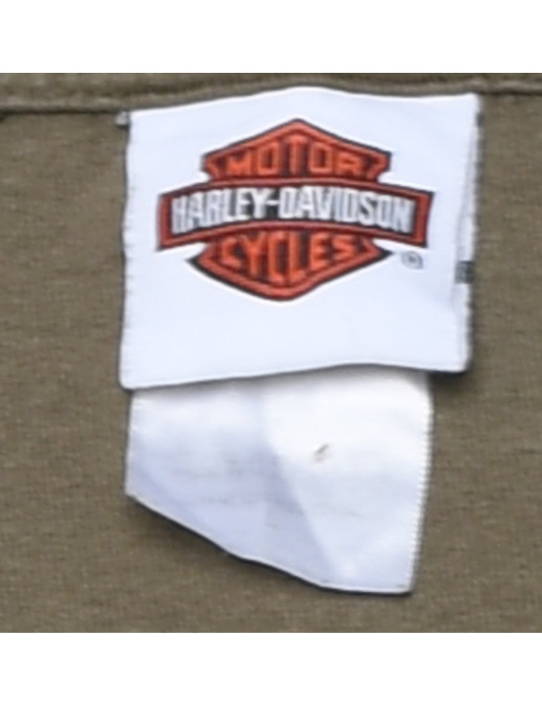 Harley Davidson Green Vest - XL