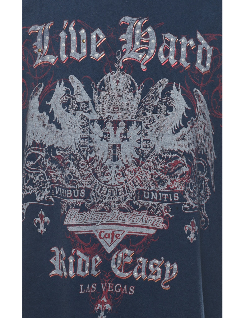 Harley Davidson Live Hard Ride Easy Vest - M