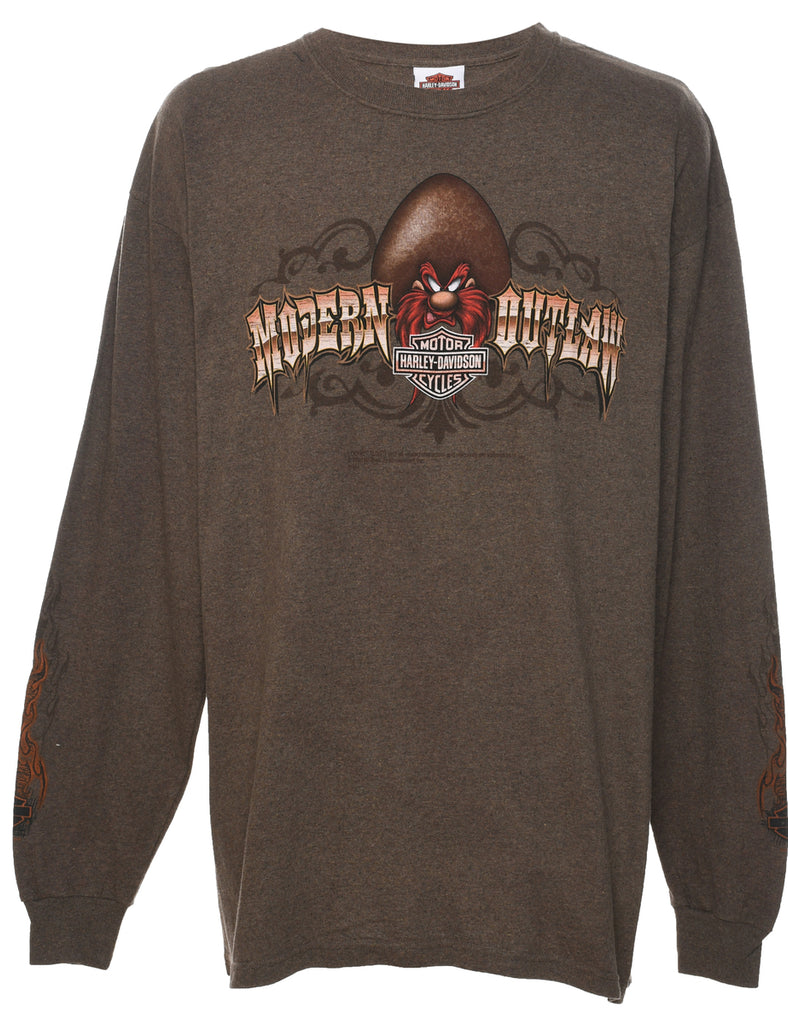 Harley Davidson Modern Outlaw Printed T-shirt - XL