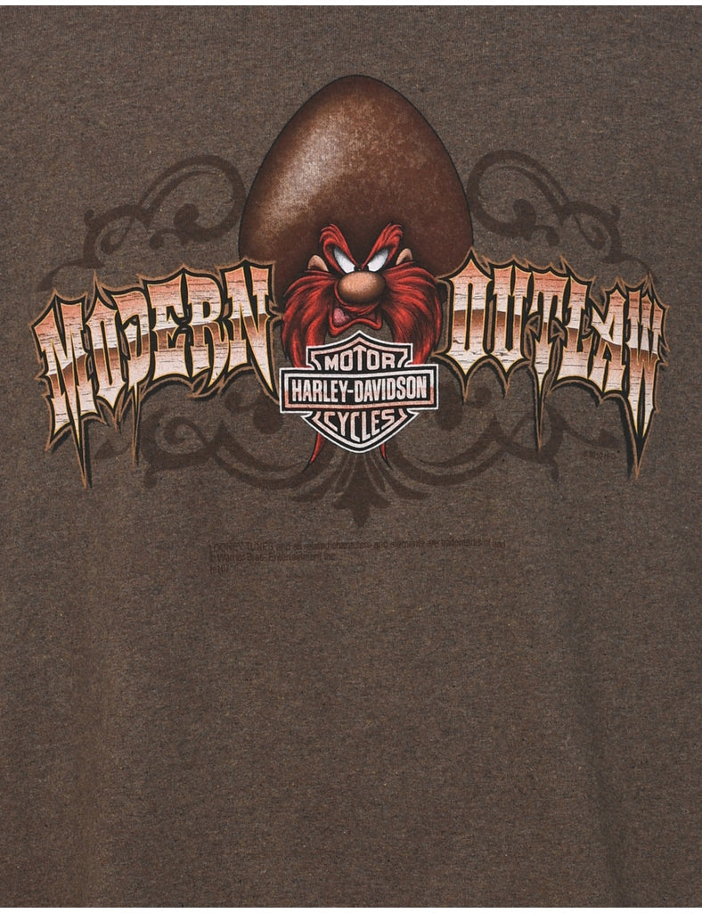 Harley Davidson Modern Outlaw Printed T-shirt - XL