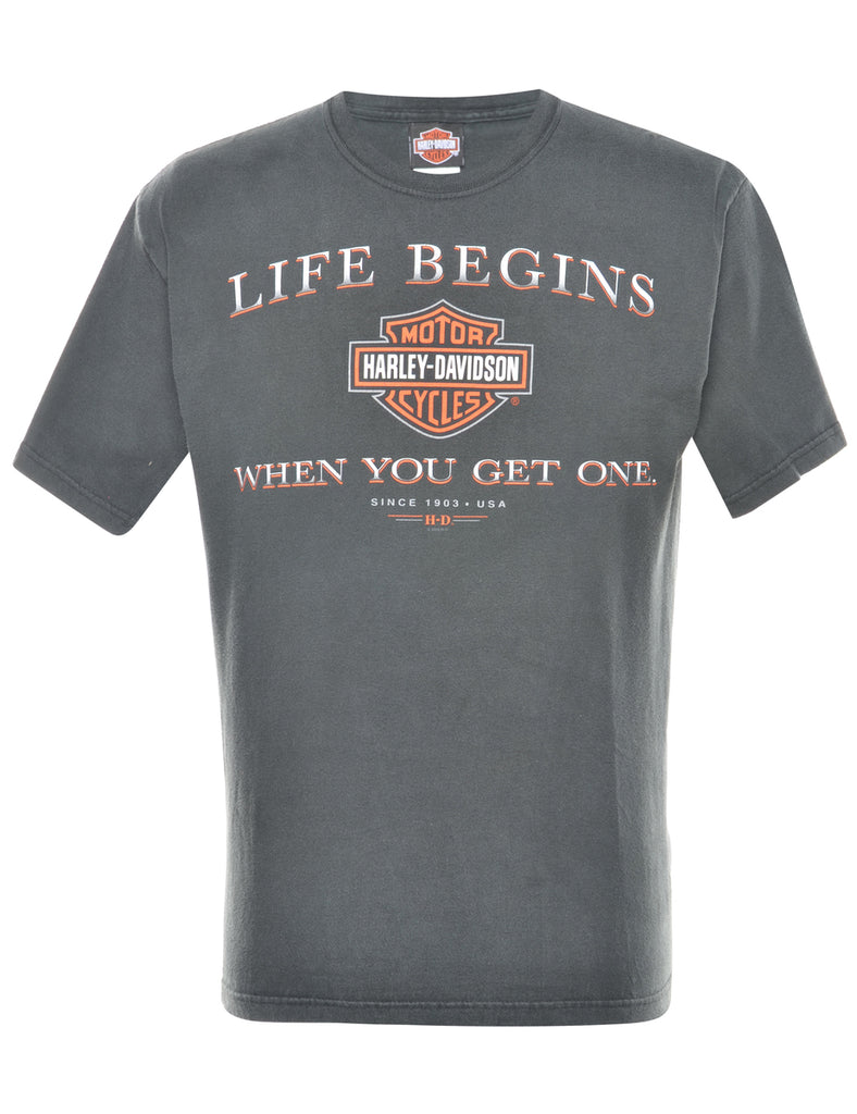 Harley Davidson Printed T-shirt - M