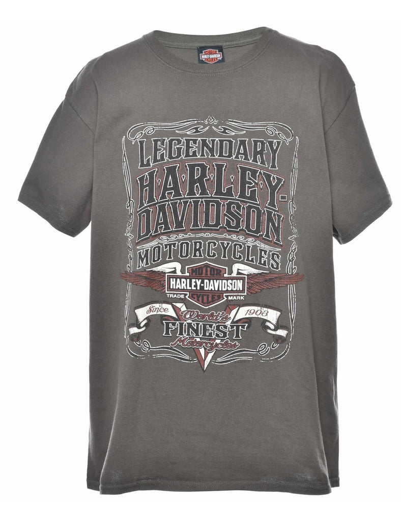 Harley Davidson Printed T-shirt - L