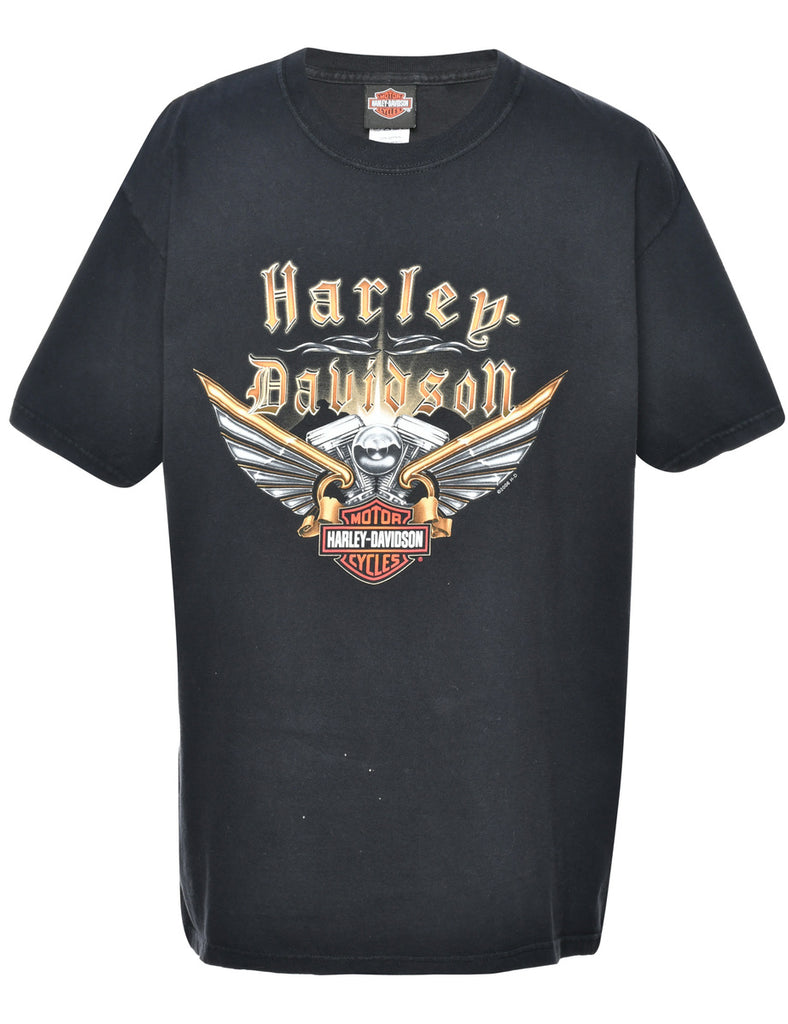 Harley Davidson Printed T-shirt - L