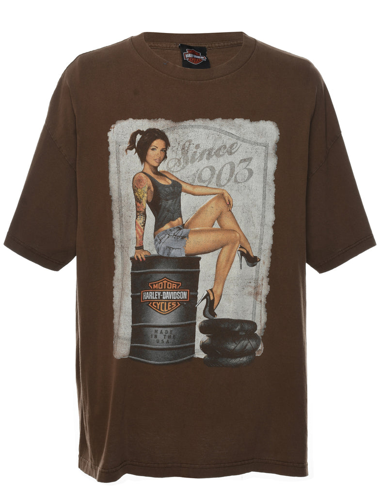 Harley Davidson Printed T-shirt - XL