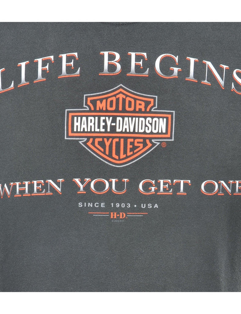 Harley Davidson Printed T-shirt - M