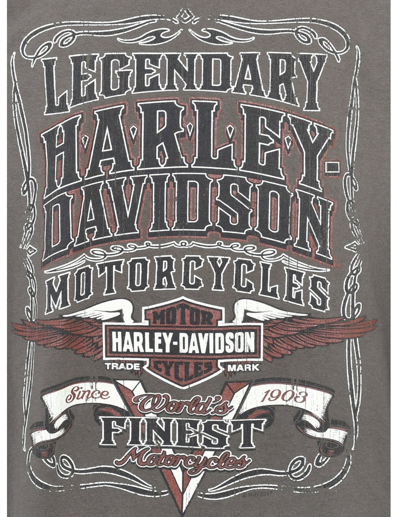 Harley Davidson Printed T-shirt - L