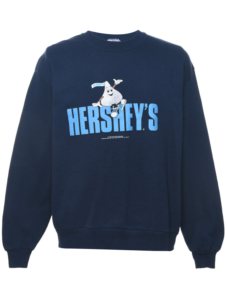 Hershey's Printed Navy & Blue Sweatshirt - L