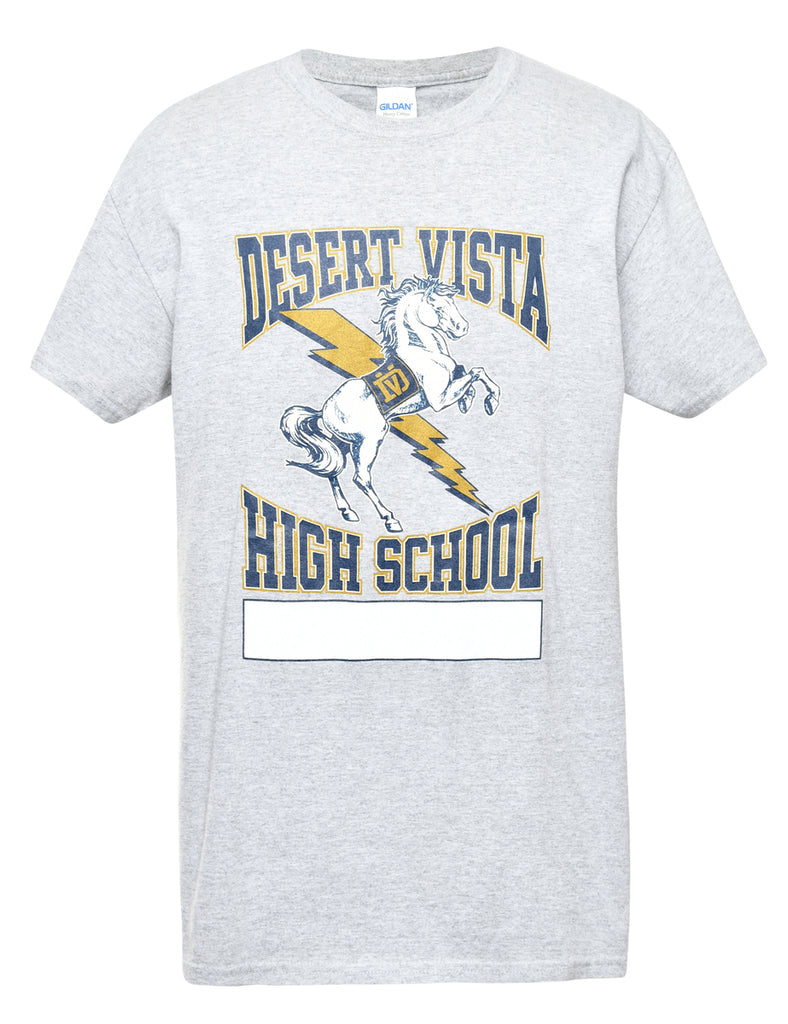 High School Printed T-shirt - M