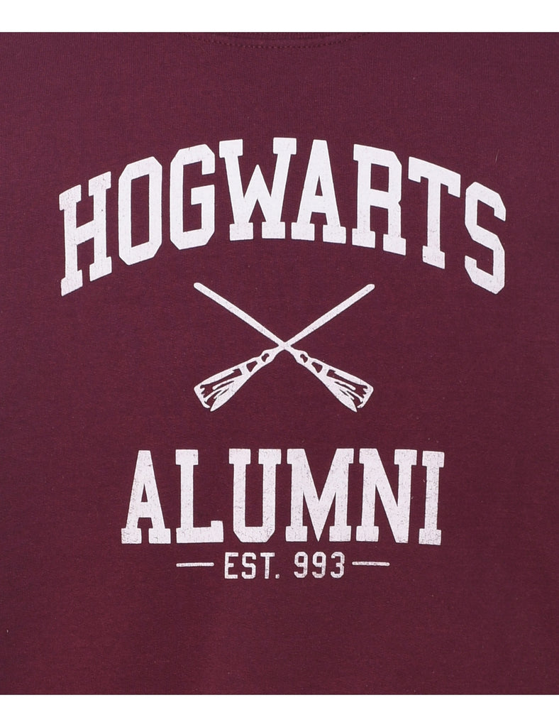 Hogwarts Alumni Printed Sweatshirt - M