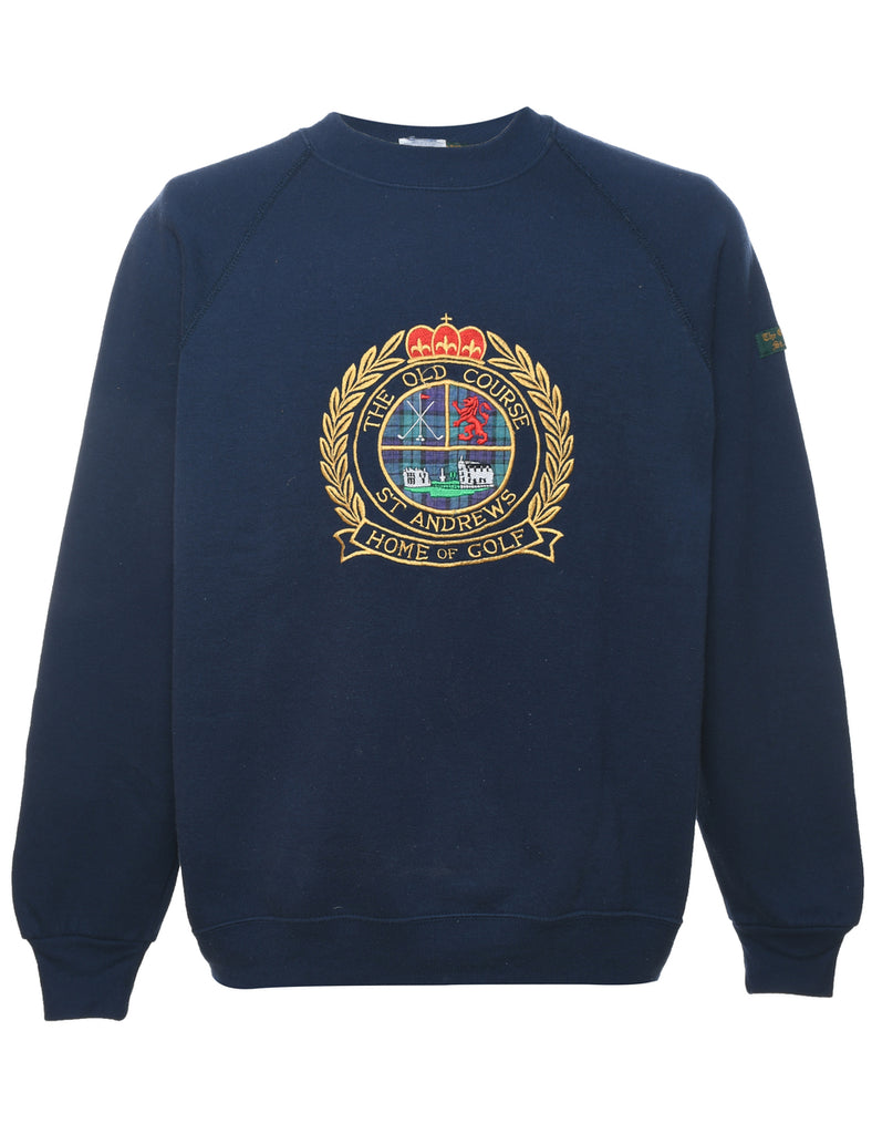 Home Of Golf Embroidered Sweatshirt - L