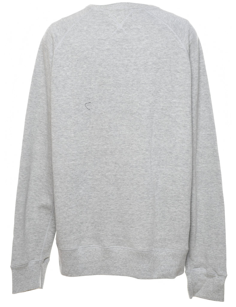 Hudson Bay Marl Grey Printed Sweatshirt - L