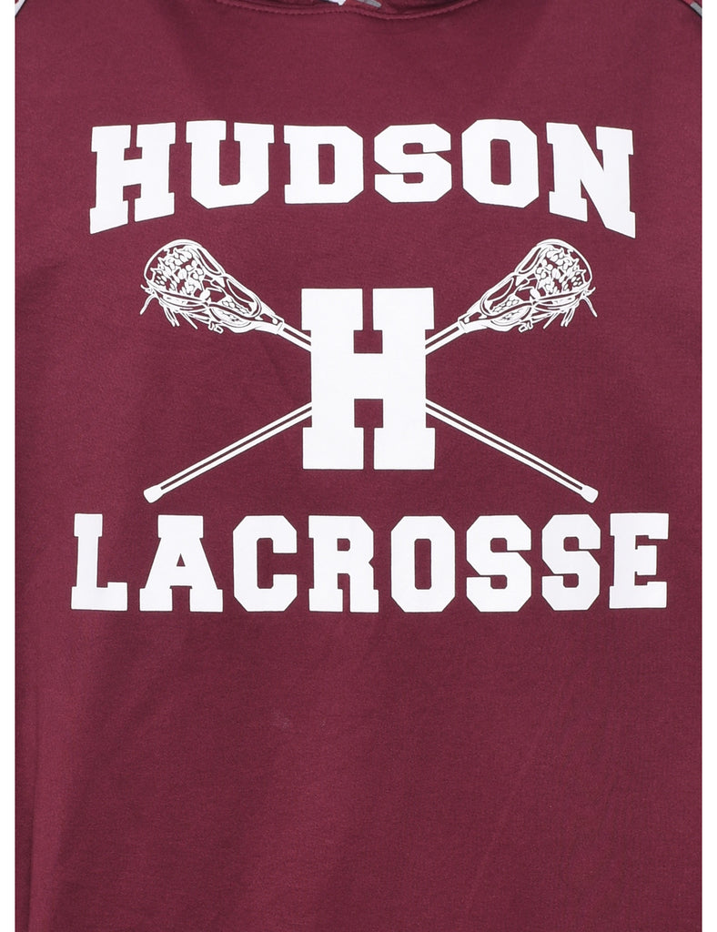 Hudson Lacrosse Hooded Sports Sweatshirt - L