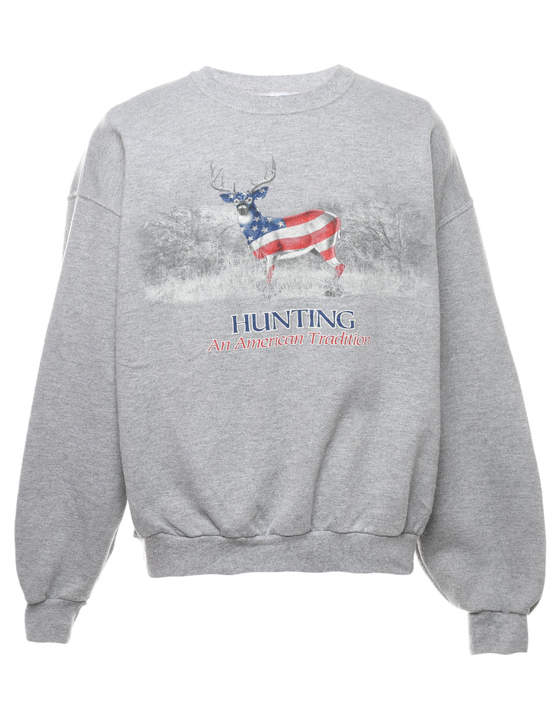 Hunting An American Tradition Printed Sweatshirt - M
