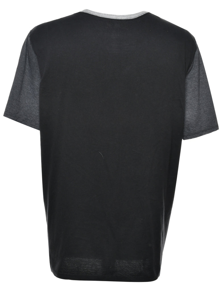 Hurley Black Printed T-shirt - XL