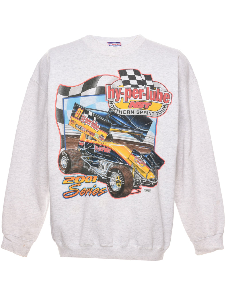 Hyperlube Y2K Printed Sweatshirt - L
