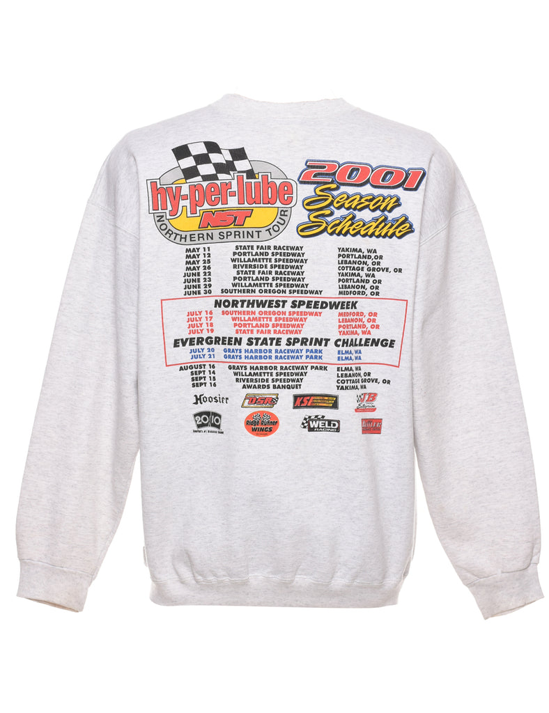 Hyperlube Y2K Printed Sweatshirt - L