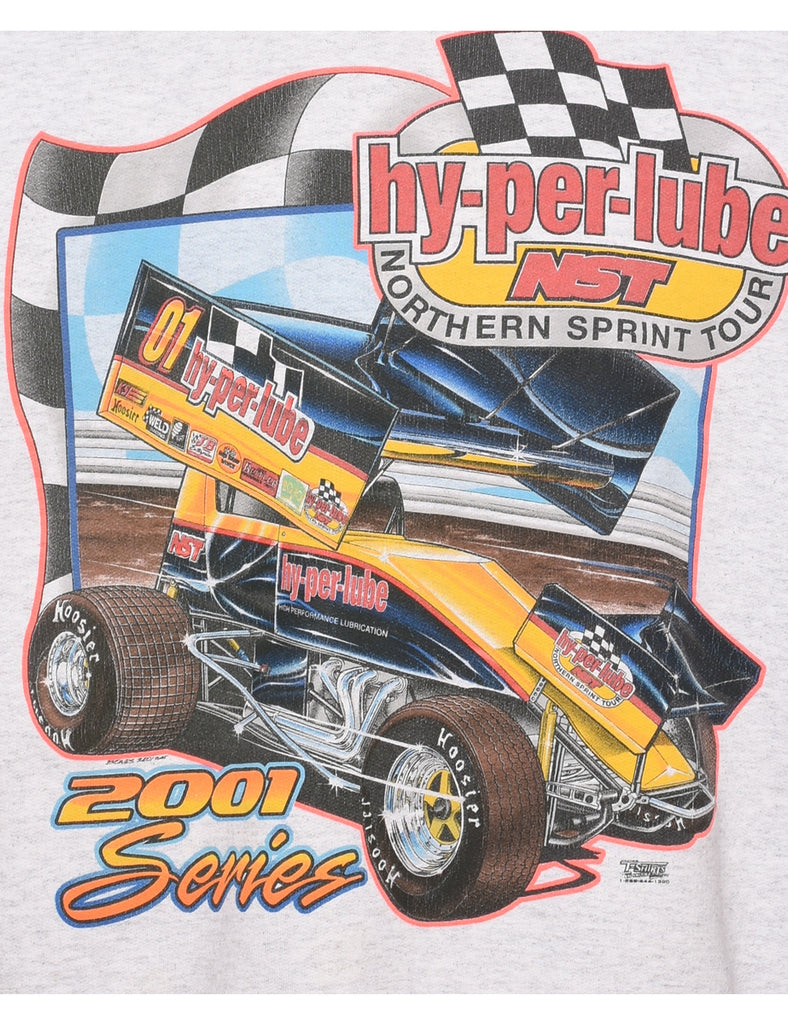 Hyperlube Y2K Printed Sweatshirt - L
