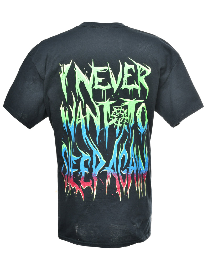 I Never Want To Sleep Again Printed T-shirt - XL