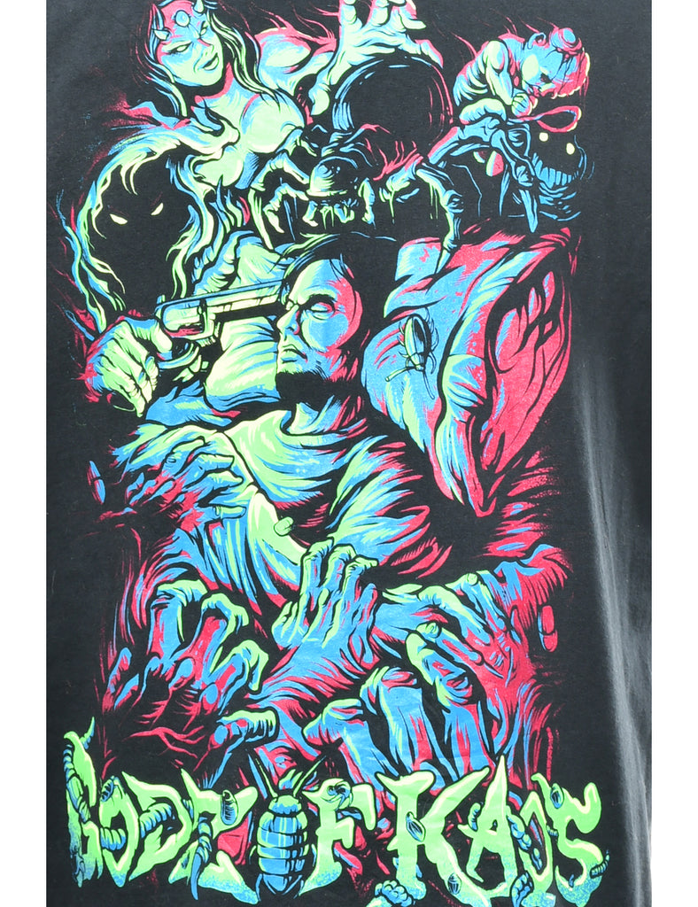 I Never Want To Sleep Again Printed T-shirt - XL