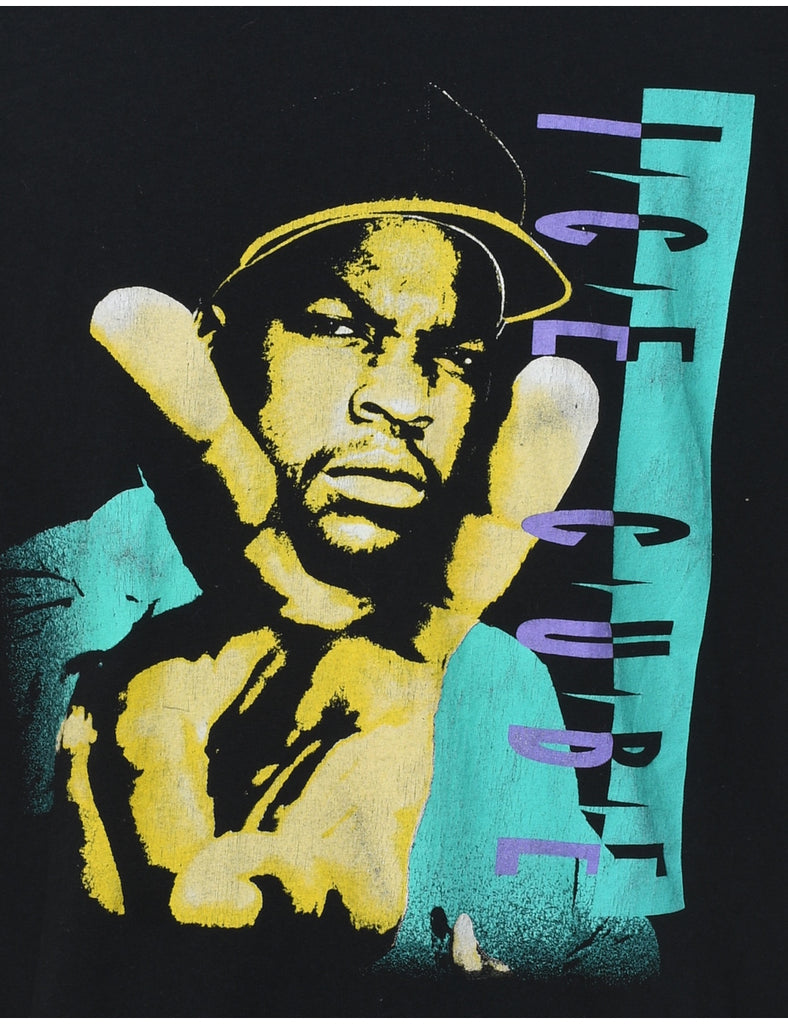 Ice Cube Printed 1990s T-shirt - XL