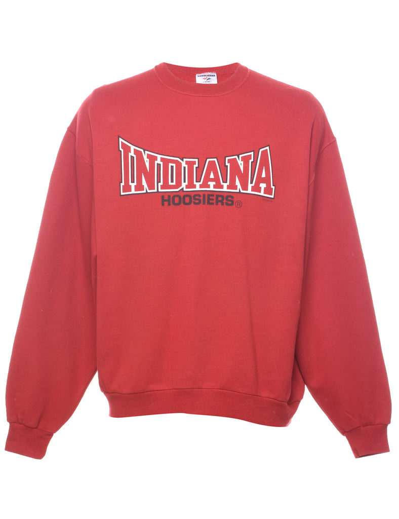 Indiana Hoosiers Red & White Sweatshirt - L