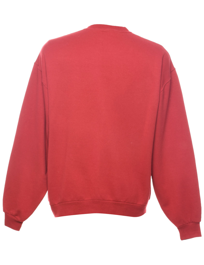 Indiana Hoosiers Red & White Sweatshirt - L