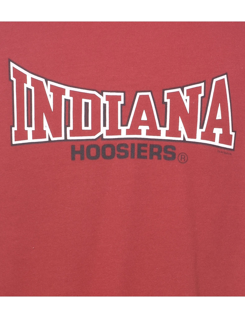 Indiana Hoosiers Red & White Sweatshirt - L