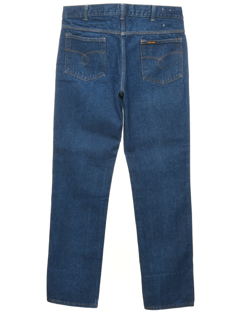 Indigo Straight Fit Jeans - W34 L34