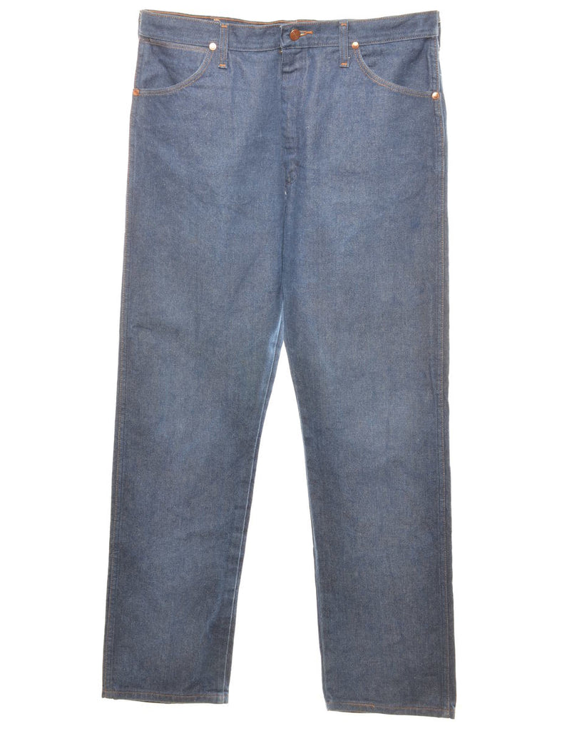 Indigo Wrangler Straight-Fit Jeans - W35 L33