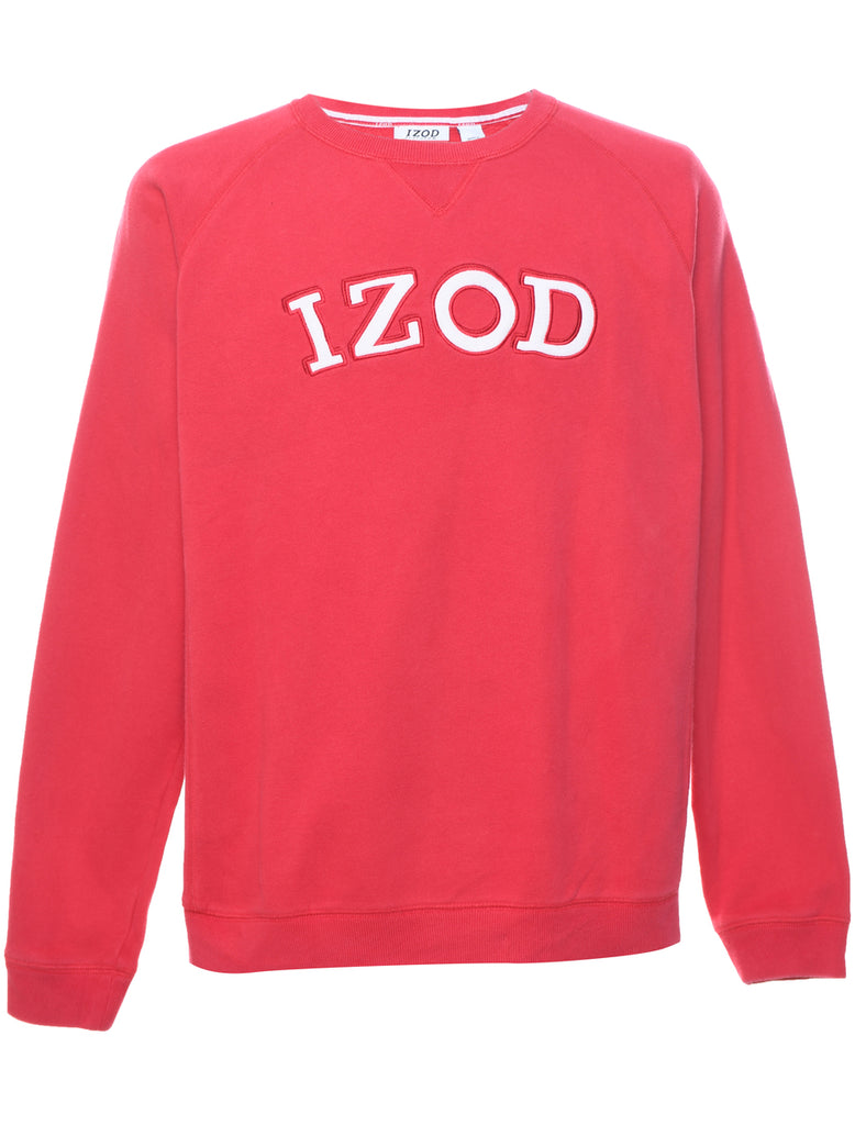 Izod Embroidered Sweatshirt - L