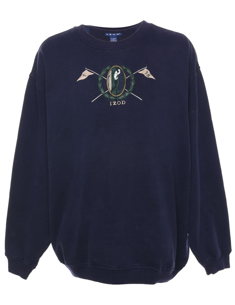 Izod Embroidered Sweatshirt - XL