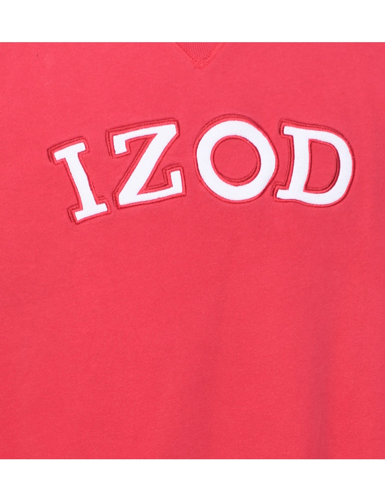 Izod Embroidered Sweatshirt - L