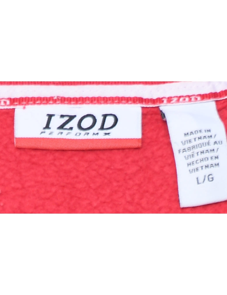 Izod Embroidered Sweatshirt - L