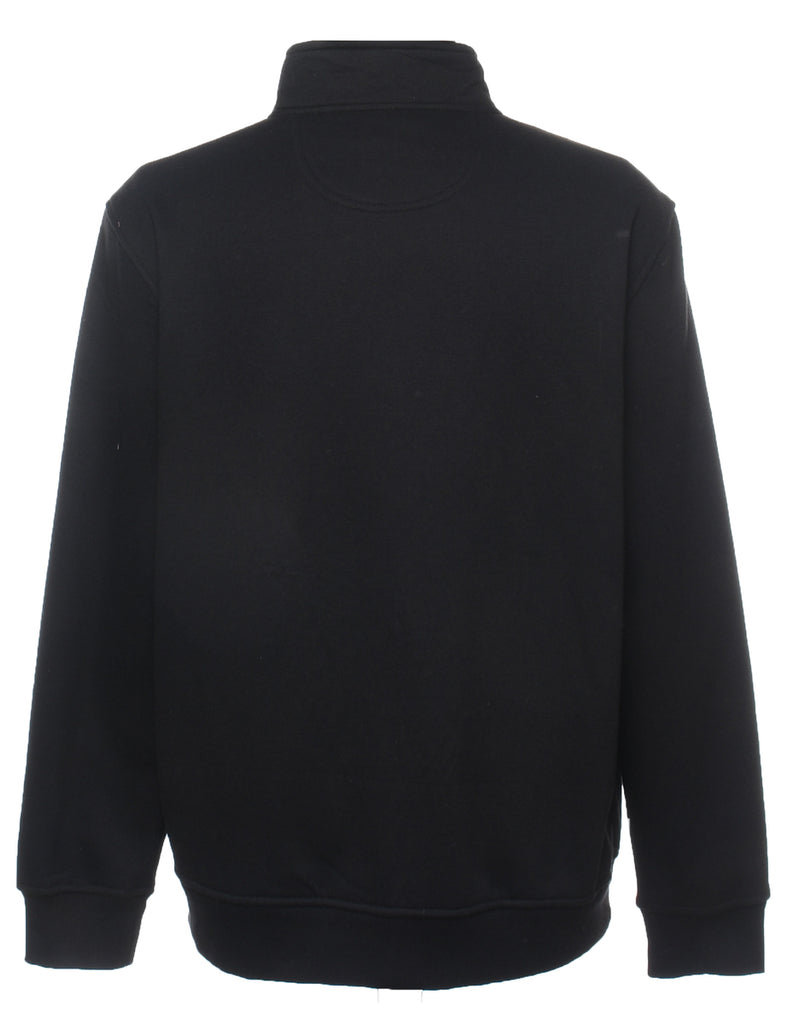 Izod Plain Black Classic Sweatshirt - L