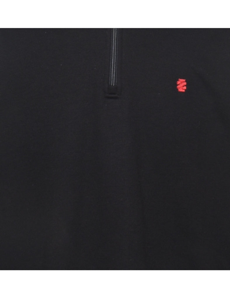 Izod Plain Black Classic Sweatshirt - L