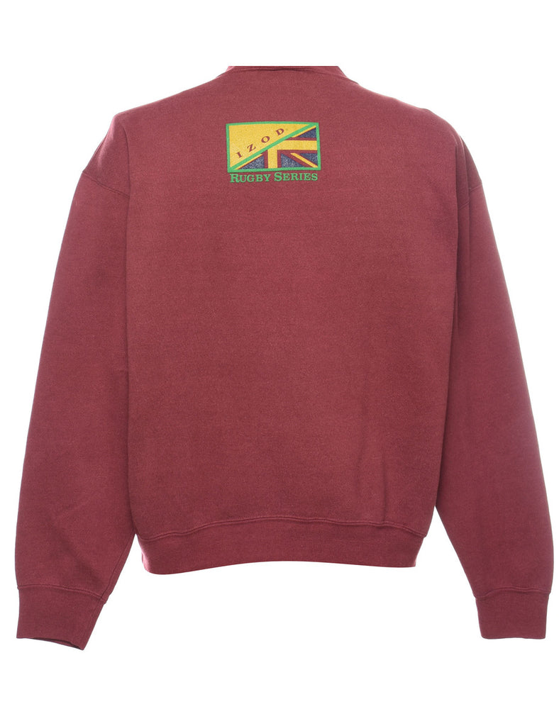 Izod Printed Mustard & Yellow Sweatshirt - L