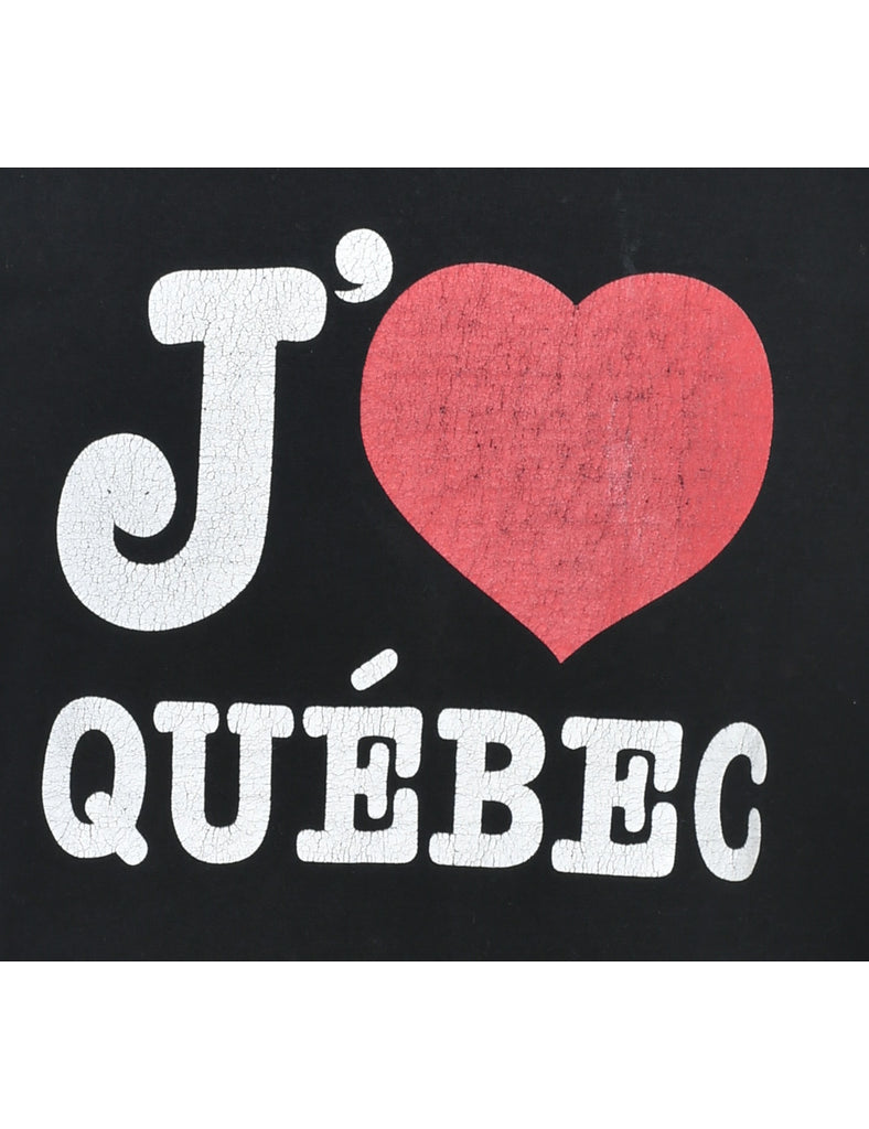 J Love Quebec Printed T-shirt - L