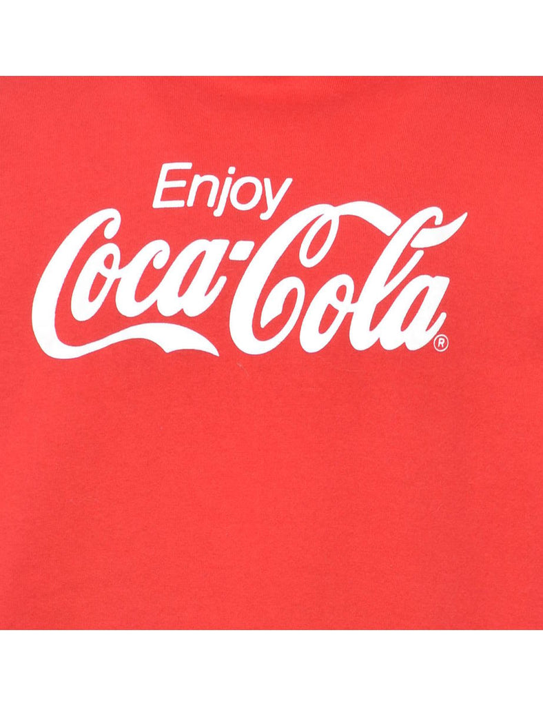 Jerzees Coca Cola Printed Sweatshirt - XL