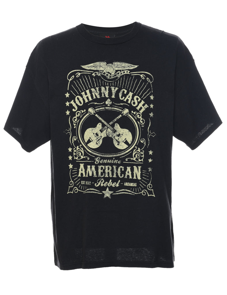 Johnny Cash American Printed T-shirt - XL
