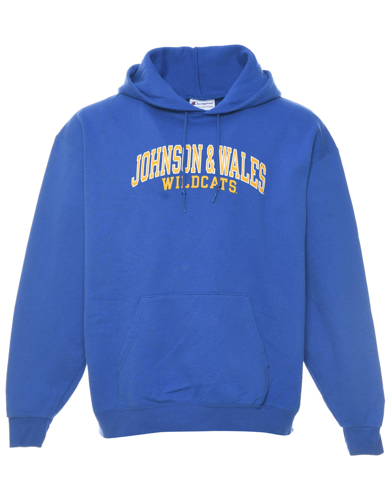 Johnson & Wales Wildcats Blue Printed Hoodie - XL