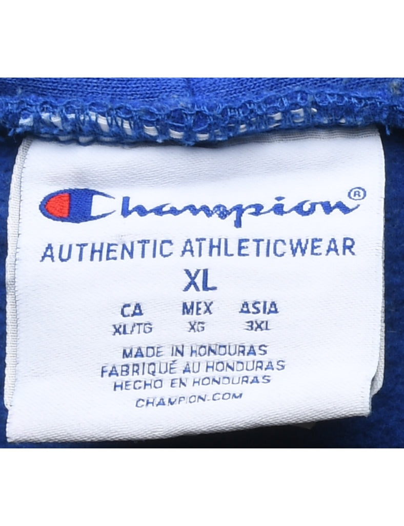 Johnson & Wales Wildcats Blue Printed Hoodie - XL