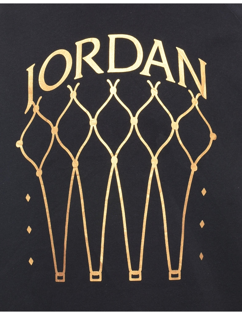 Jordan Black & Gold Printed Sweatshirt - L