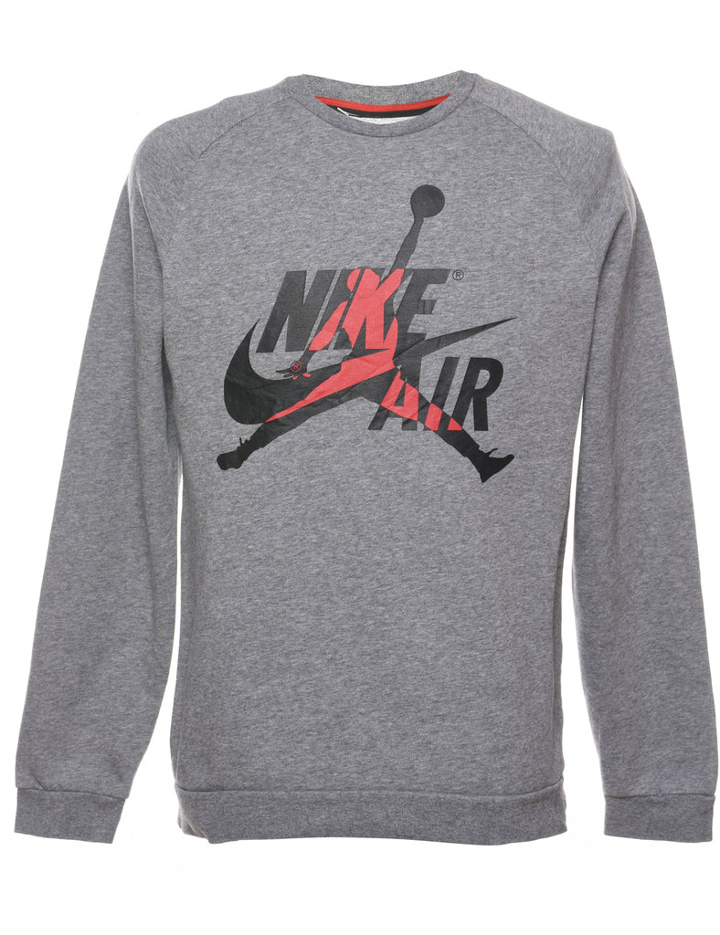 Jordan Black, Red & Grey Printed Sweatshirt - S