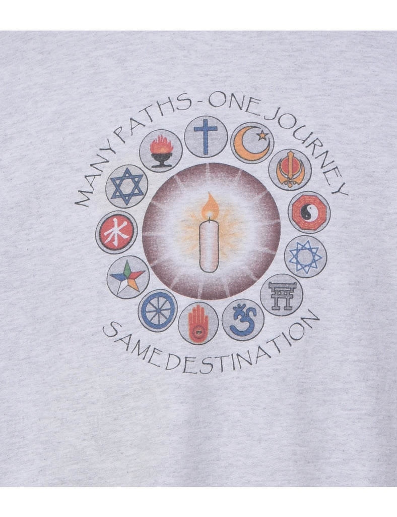 Journey Printed Sweatshirt - L
