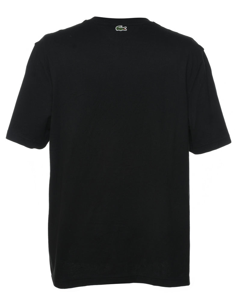 Lacoste Retro Style Black & Yellow T-Shirt - XL