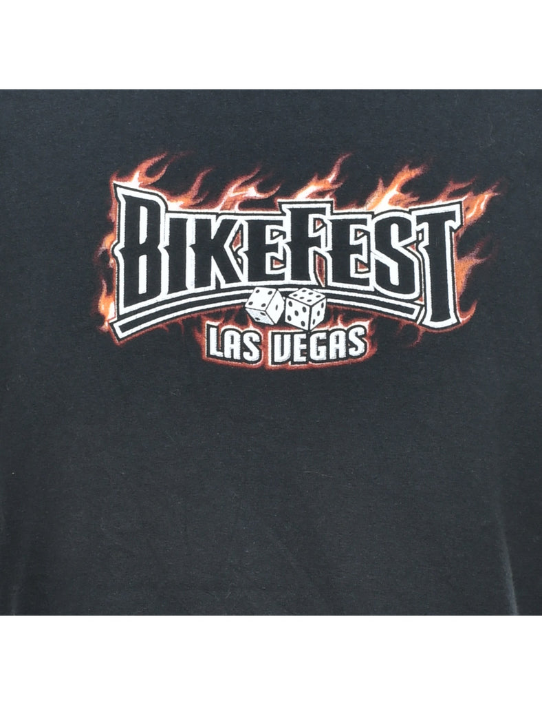 Las Vegas Bike Fest Printed T-shirt - L