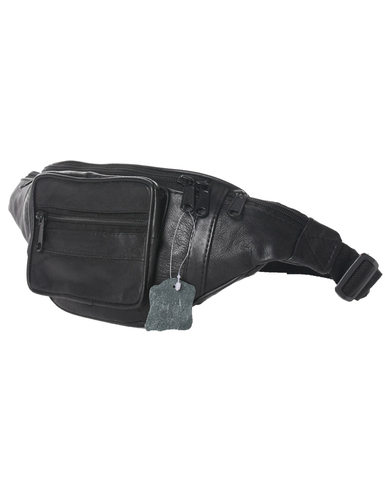 Leather Black Bumbag - S