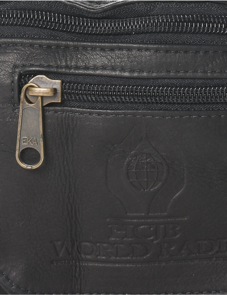 Leather Black Bumbag - S