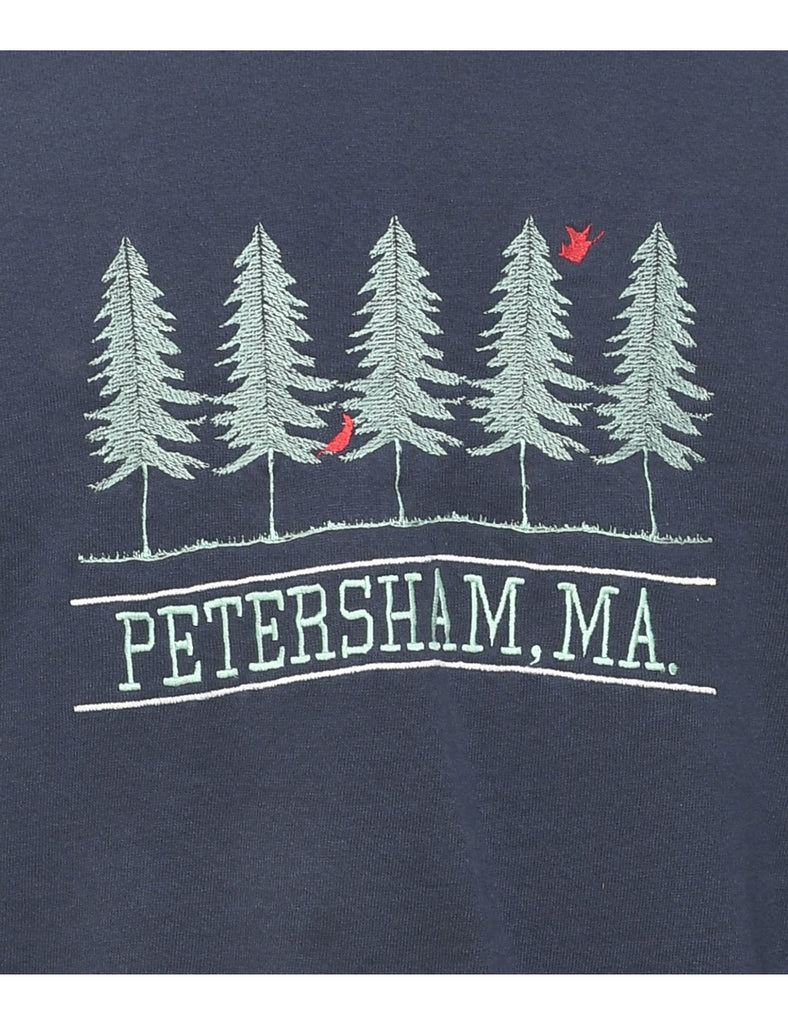 Lee Petersham Embroidered Sweatshirt - L